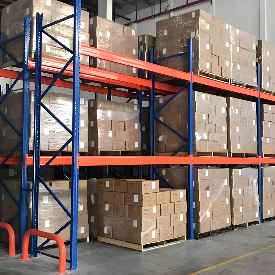 Industrial Heavy Duty Adjustable Pallet Racks with Cold Rolled Steel Powder Coated Custom Racking Layout for Overseas Warehouse