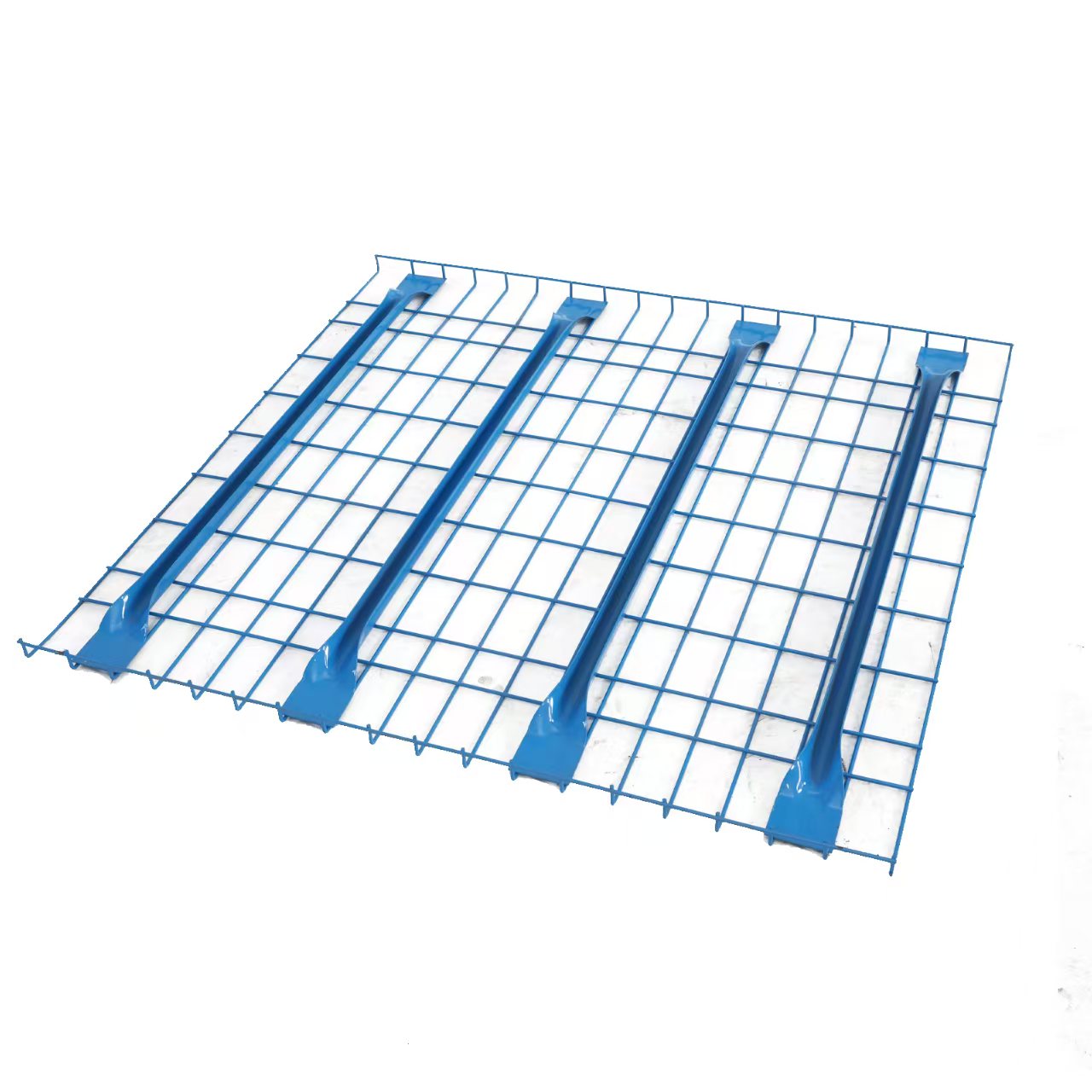 Jiamu European Style Inverted Pallet Rack Durability Stability Zinc Steel Wire Mesh Decking Galvanized Powder Coated Foldable