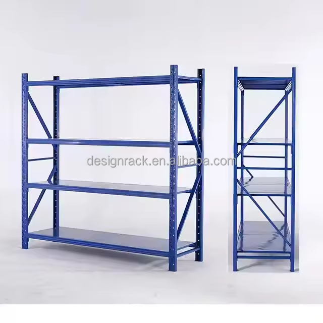 Mobile Wide Span Storage Racks Light Duty Racks for Warehouse Stainless Building Materials Tool Shelf Rack