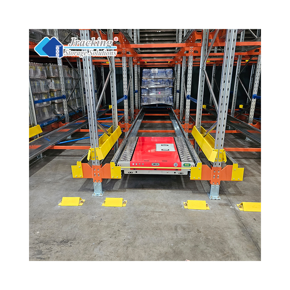 Jracking Heavy Duty CE Certified Warehouse Storage Shelves Rack Stable Two-way Radio Shuttle Rack For Automated Logistics Center