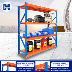 Factory Price 200kg Layer Capacity Modular Metal Frame Garage Storage Shelf for Small Parts Warehouse