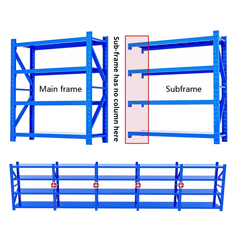 Q235 Steel Anti-Rust Adjustable Shelving Unit 2000x600x2000mm 4-Layer Medium Duty Storage Rack Butterfly Hole Design Garage