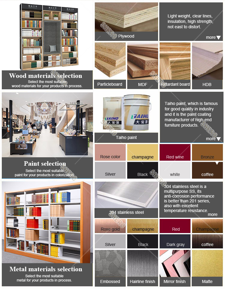 High-quality Multi-layer Display Rack Trade Show Display Shelving Single Side Display Shelves Storage Holders Wholesale Shelf