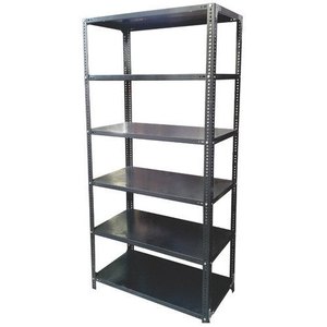 4/5 Level with Screw Corner Metal Storage Rack Wholesale, Warehouse Storage Rack, Slotted Angle Storage Rack