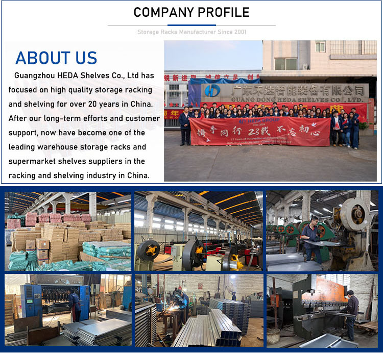 Heda Factory Metal Boltless Stacking Rack Industrial Warehouse Storage Racks Shelves for Racking System