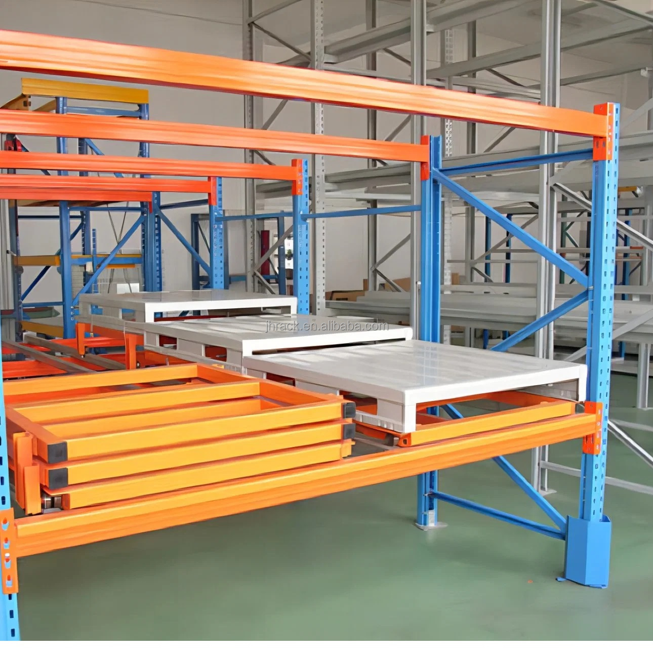 Steel Structures Heavy Duty Industrial Shelves Push Pallet Rack Shelf Warehouse Racking System Shelving Storage System