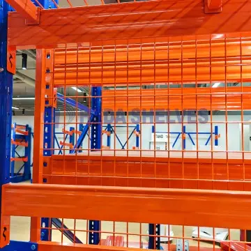 Racking safety column protectors and mesh barriers