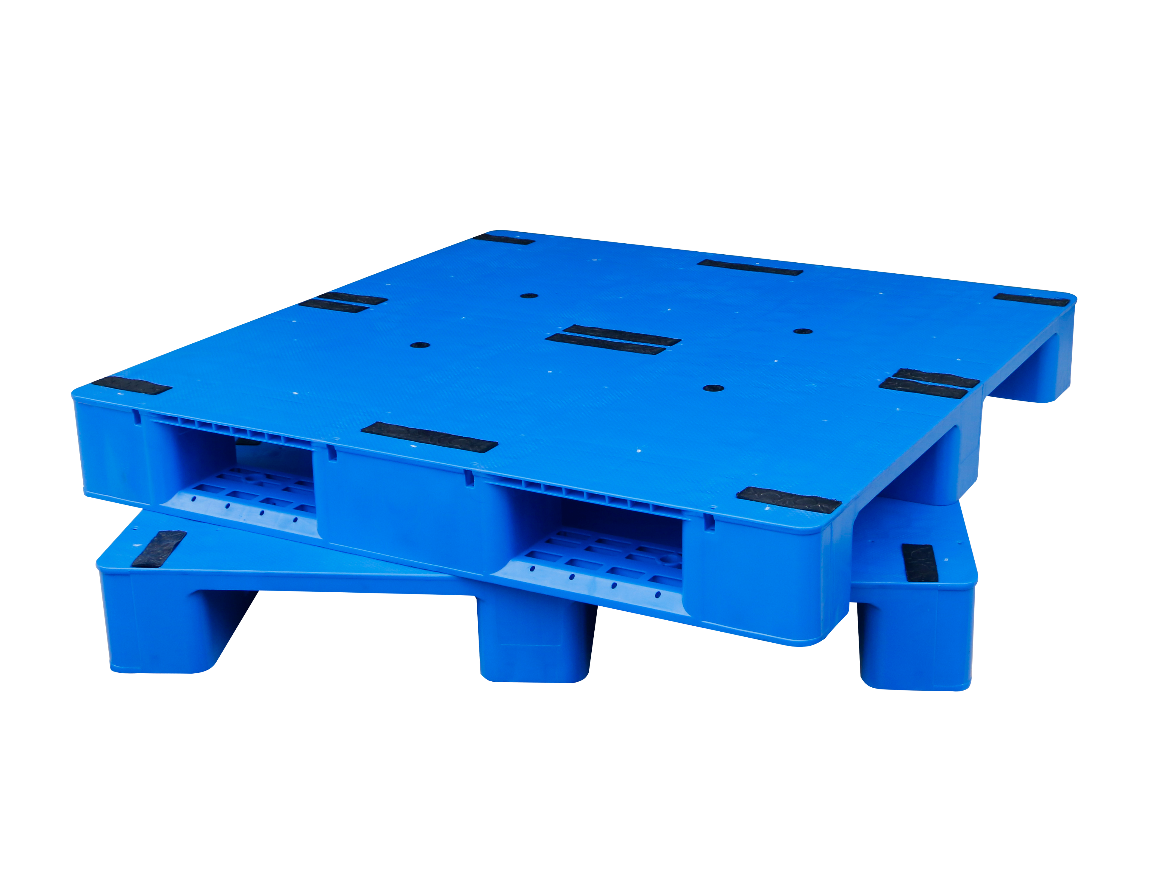 NEXARA Industrial HDPE Racking Load 4t 1208 1200*800*150mm Flat Surface Three Runner Heavy Duty Pallet For Forklift