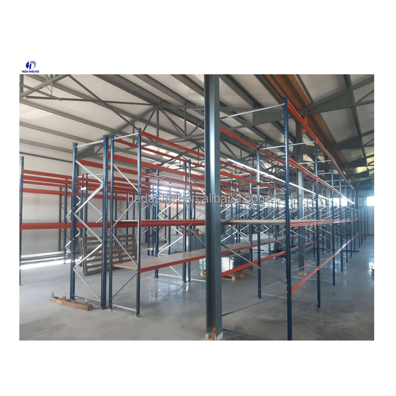 Wide Aisle Pallet Racking Heavy Duty Metal Rack Double Deep Clothes Racking System for Warehouse
