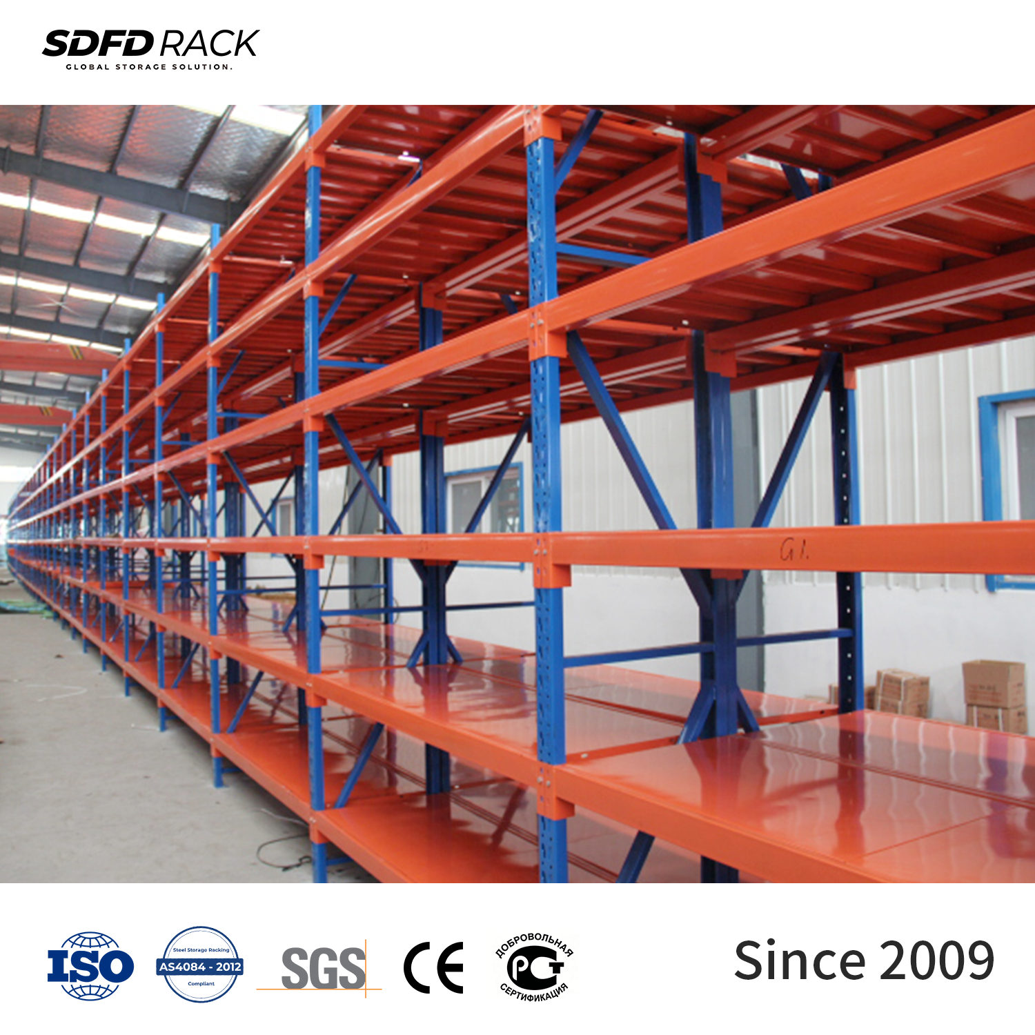Wholesale Heavy Duty Pallet Rack 3000kg High Load 4 Layer Metal Shelves Durable Longspan Pallet Racking for Warehouse Storage