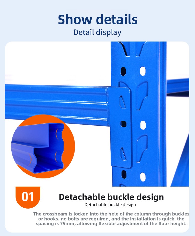 Warehouse Rack Shelf Medium Duty Industrial Racking Shelves Spare Auto Parts Longspan Shelving Heavy Duty Storage Shelves