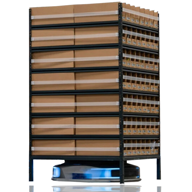 Mobile AMR&Agv Logistics Racks with Shelf to Person Automated Picking System Featuring QR Code Navigation and 5mm Accuracy