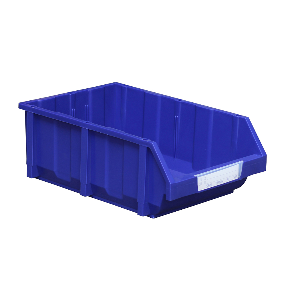 Warehouse Tool Hardware Storage Box Square Plastic PP Injection Stackable Hanging Shelf Storage Bin Rectangle Part Bin