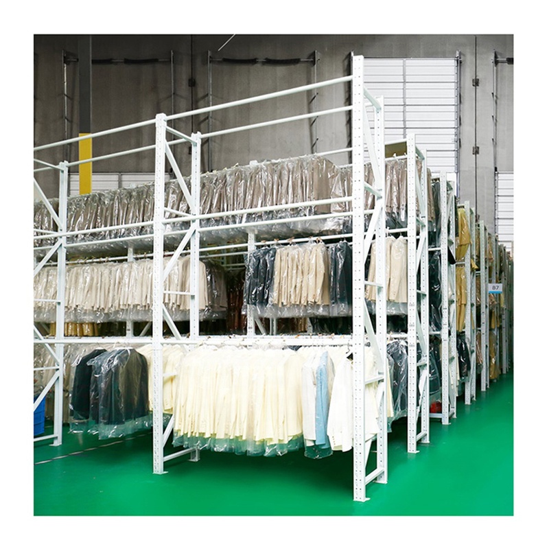 200kg/Layer Q235 Steel Boltless Rack 5-Tier Industrial Warehouse Storage Solution Heavy Duty Clothing Garment Rack System