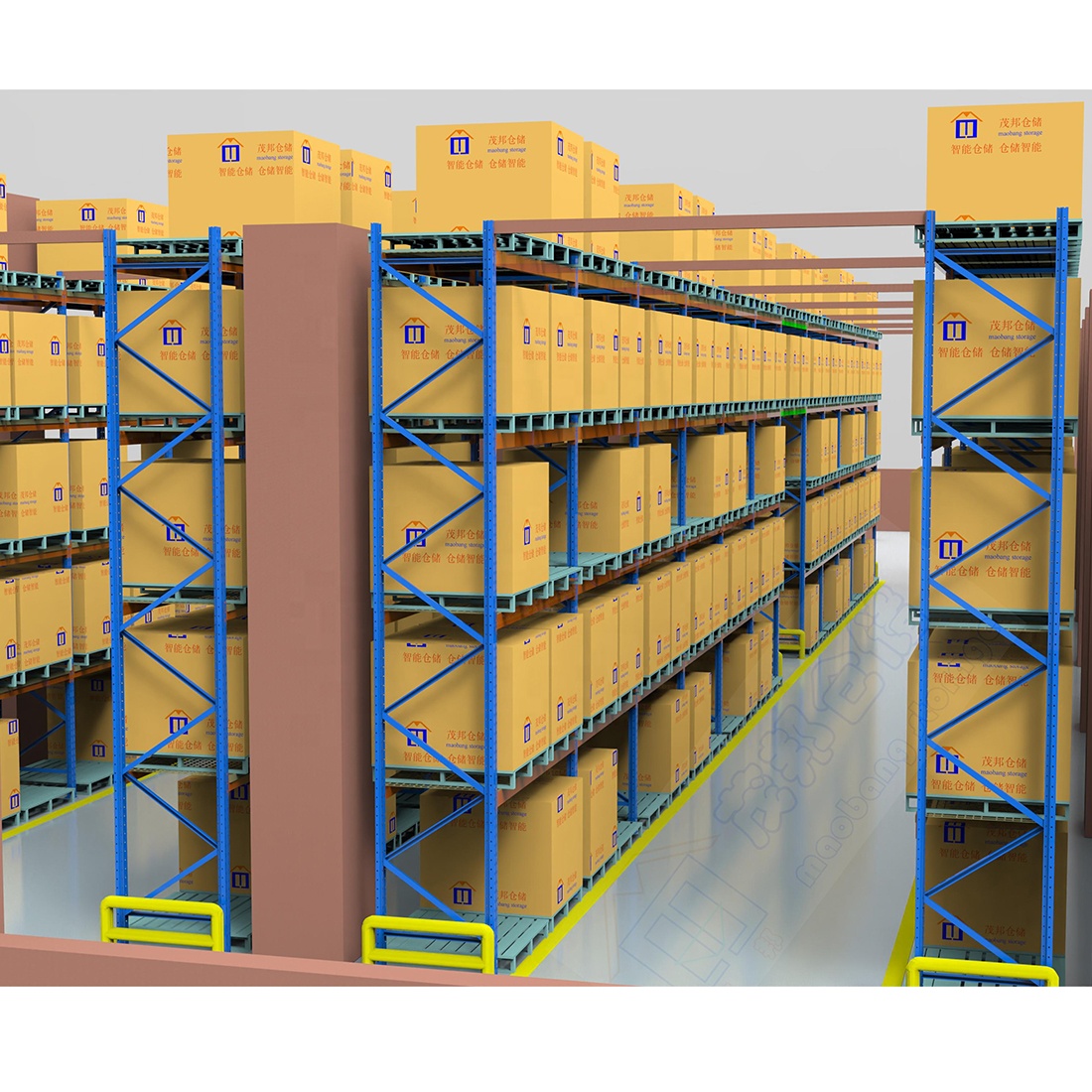 Customized Mobile Van Double Deep Racking System Rack Wide Aisle Density High Bay Pallet Metal Warehouse Racking