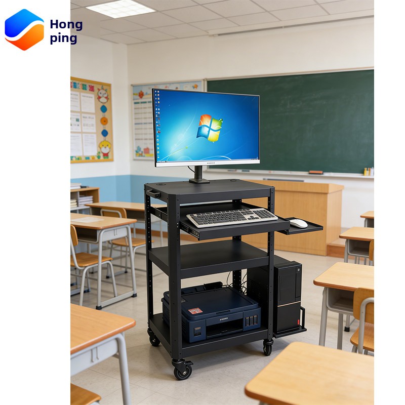 Computer Instrument Equipment Workbench Server Room Training Laboratory Bracket Trolley Multi-layer Movable Steel Storage Rack
