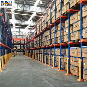 Factory Price Heavy-Duty Adjustable Steel Durable Pallet Rack Warehouse Drive-Through Selective Pallet Stacking Racking Shelf