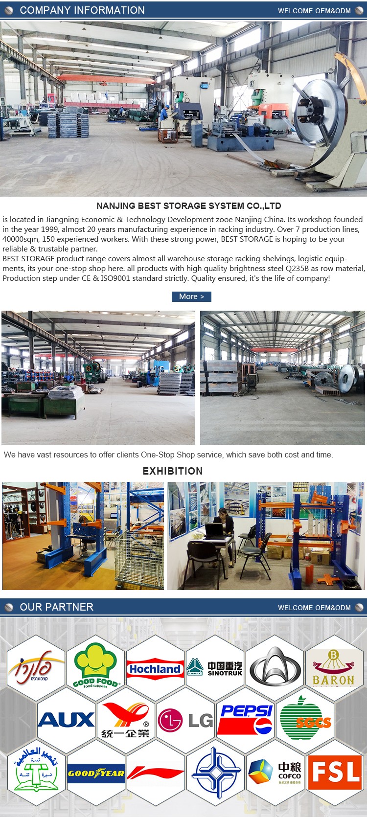 ISO CE Standard 5 Layer Corrosion Protection Blue and Orange Selective High Bay Storage Heavy Duty Pallet Racking System