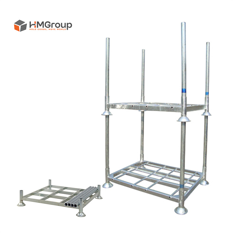 Heavy Duty Industrial Galvanized Metal Steel Storage Stacking Pipe Pallet Stillages Racks