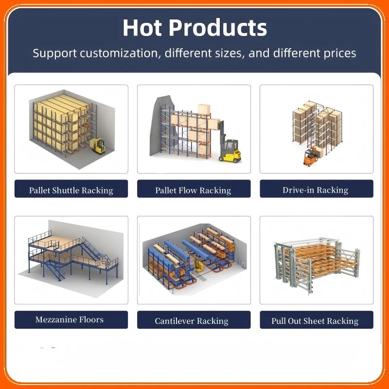 Five-Level Industrial Steel Shuttle Pallet Rack Robot-Ready ASRS Storage Rack for Precise Picking for Warehouses and Garages