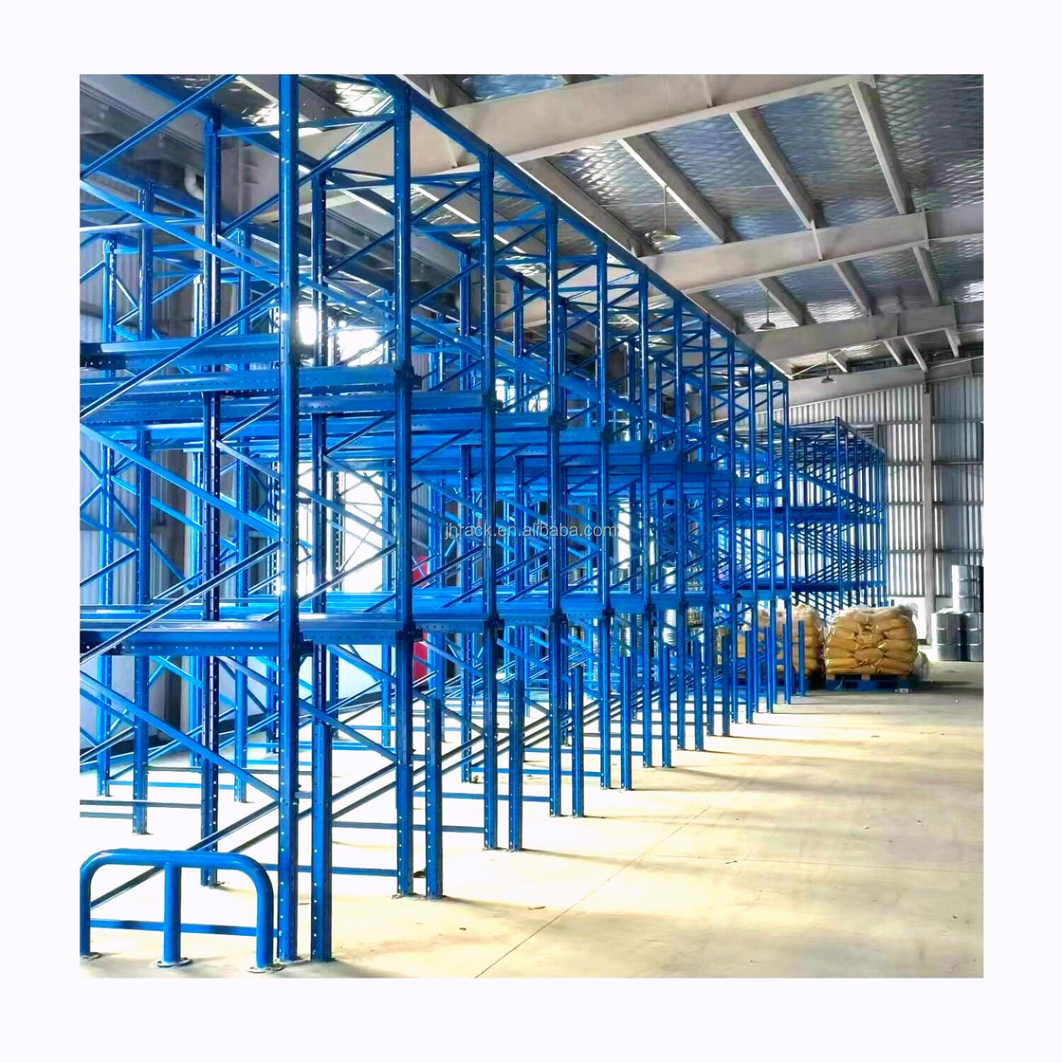 Hot Selling Q355B Steel Beam Heavy-Duty Metal Warehouse Storage Stacking Racks Drive-In Pallet Racking System For Industry