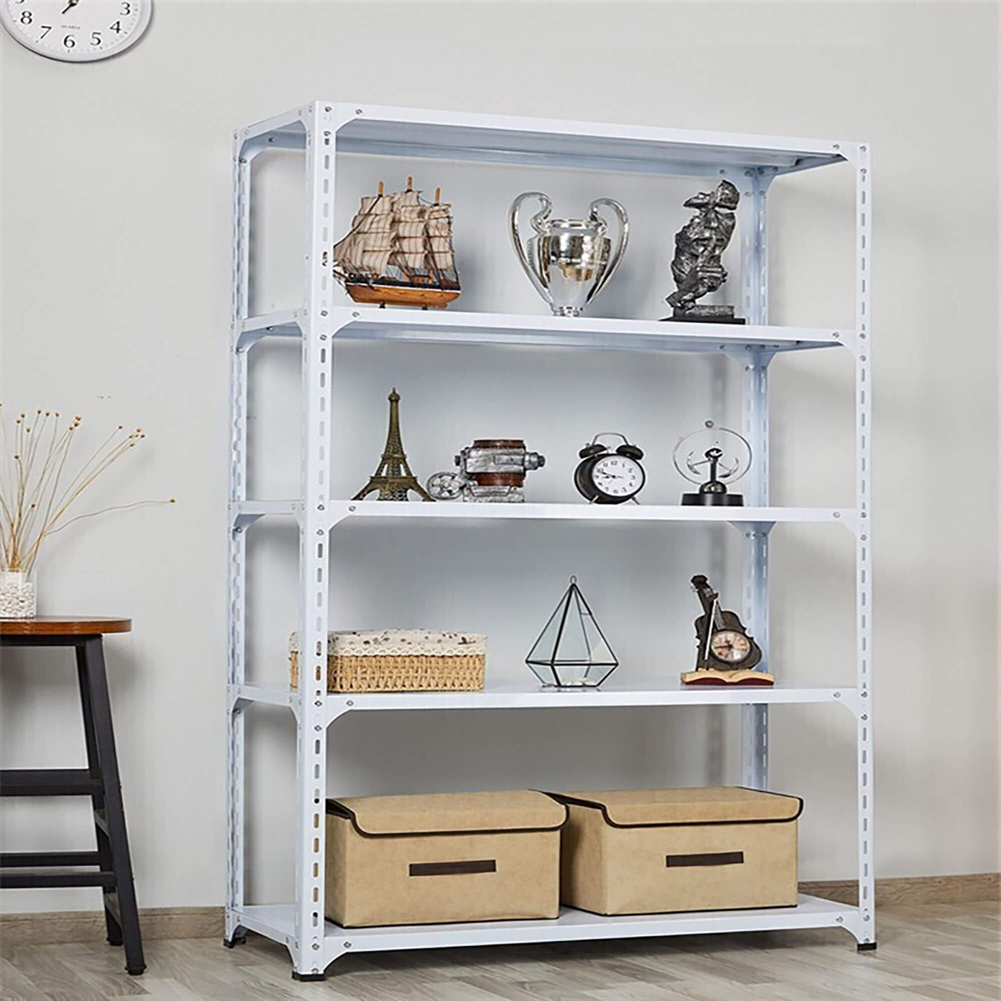 Mracking Sell Light Slotted Angle Rack Can Be Customized Supermarket Home Warehouse Slotted Angle Shelves