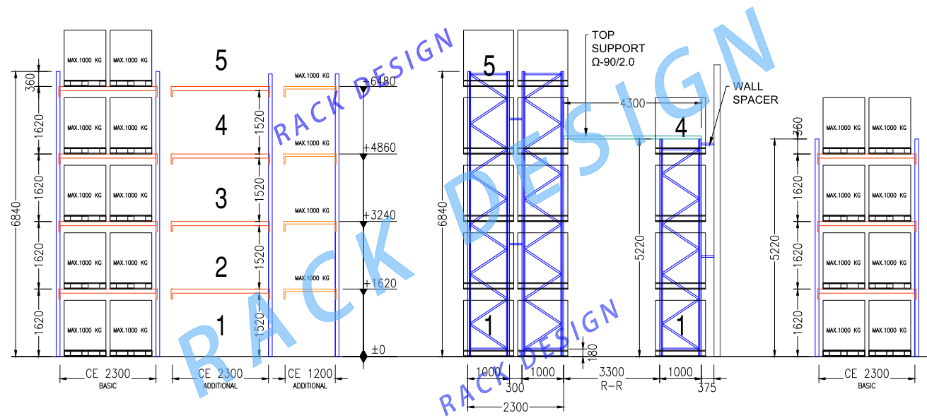 Warehouse Pallet Storage System