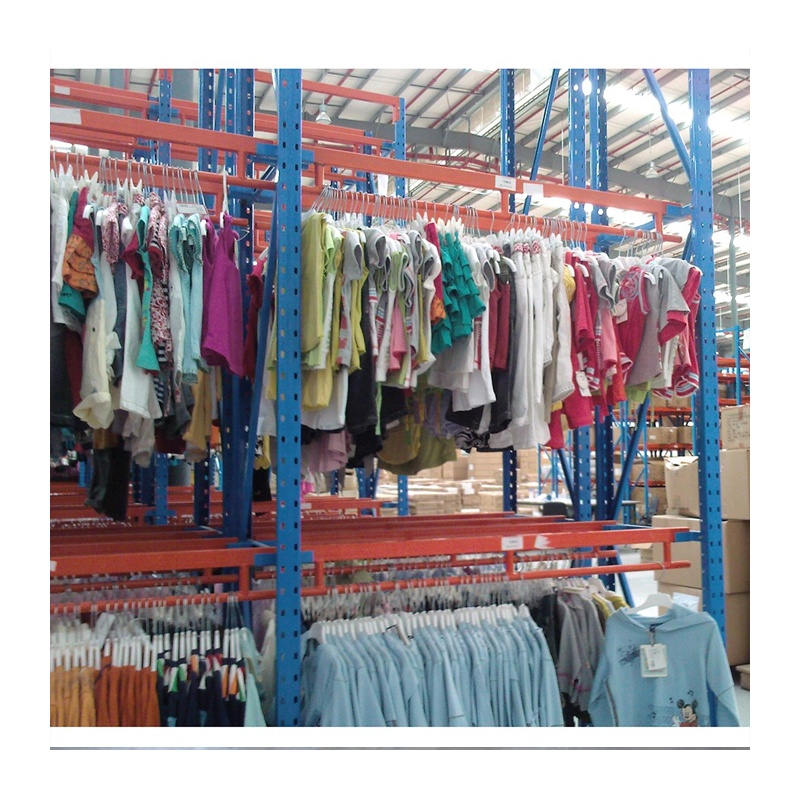 200kg/Layer Q235 Steel Boltless Rack 5-Tier Industrial Warehouse Storage Solution Heavy Duty Clothing Garment Rack System