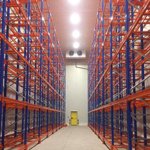 Drive In Racking System With High Density Storage Design Allowing Forklift Entry Maximizing Warehouse Space Utilization
