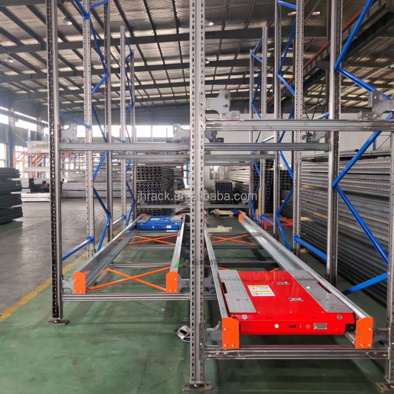 Automated Stackable Metal Shelves Storage Racks & Shelving Units Warehouse Asrs Pallet Shuttle Racking System