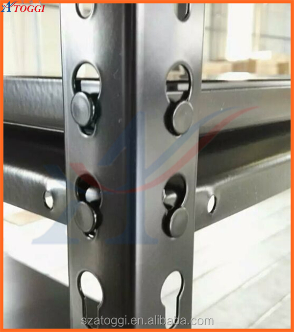 Factory Manufacture Folding Steel Slotted Angle Rack Shelf 5 Layers Multi-Level Corrosion Protection