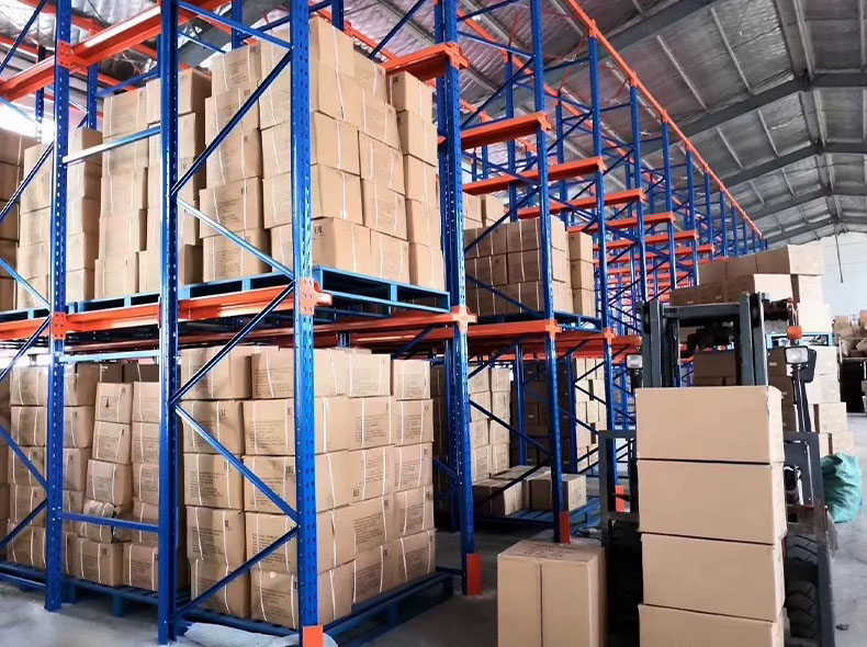 Industrial Metal Warehouse Racking System Drive Pallet Storage Drive-In Pallet Rack Shelves for Industrial