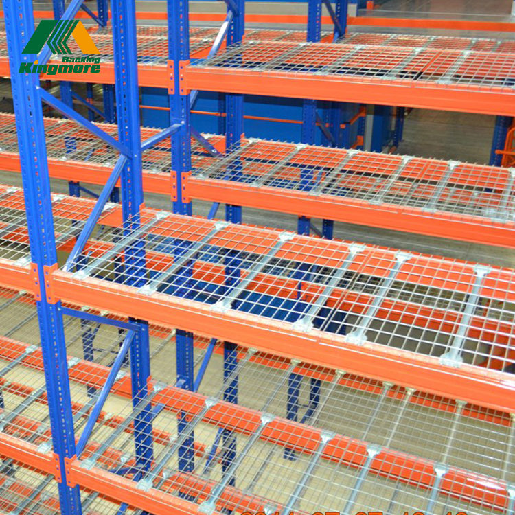 Galvanized/Powder Coated Wire Mesh Decking 1000kg Industrial Warehouse Storage Selective Pallet Racking System Factory Supply