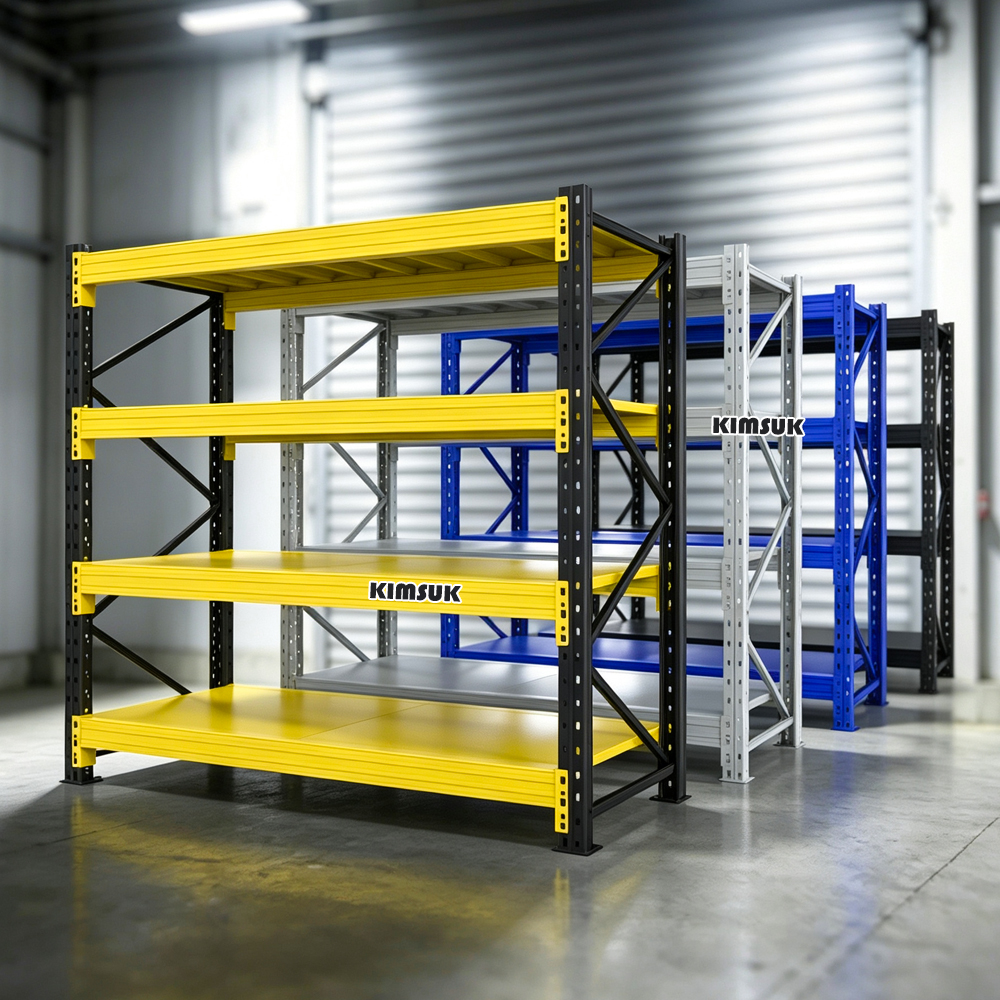Rack De Stockage 4-Layer Boltless Adjustable Rack Etagere De Rangement Garage Warehouse Heavy Duty Racks Shelving Units