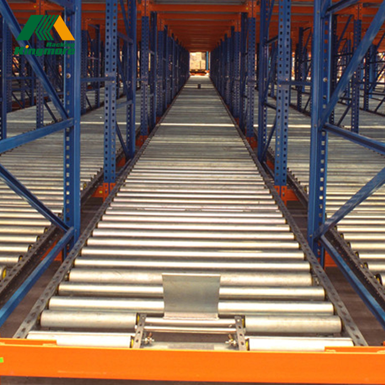 Automated Carton Flow Gravity Racking FIFO Steel Roller Warehouse Storage System Heavy Duty Pallet Live Rack