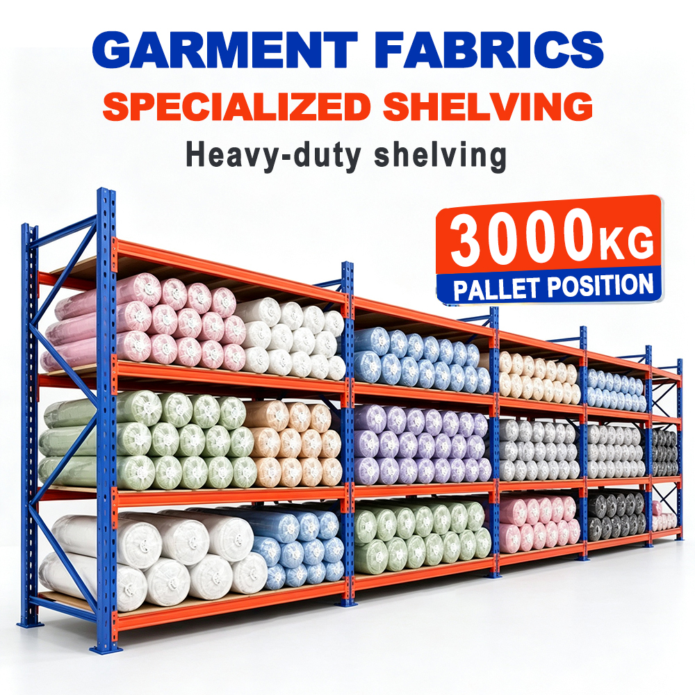 L2600*W1500*H3000mm Garment Fabrics Fabric EURO Standard Warehouse Racks Heavy Duty Steel Pallet Racking System for Distribution