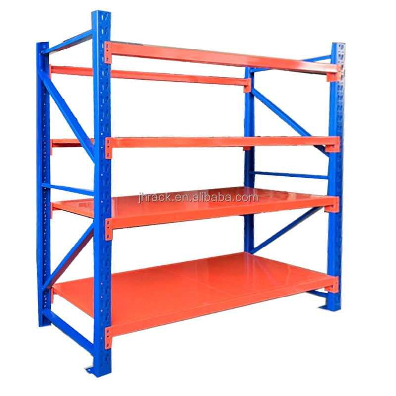 4 Tier 1000kg Industrial Heavy Duty Storage Shelves System Stacking Units Metal Rack Warehouse Steel Pallet Racking