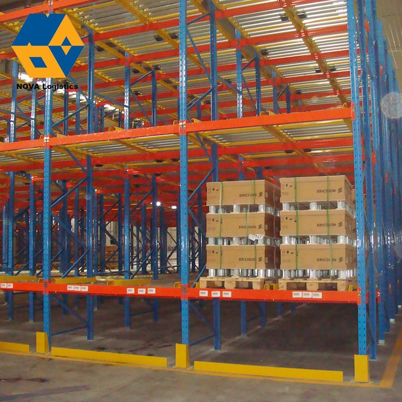 NOVA Warehouse Storage Steel Gravity Flow Rack, Heavy Duty Gravity Pallet Racking/