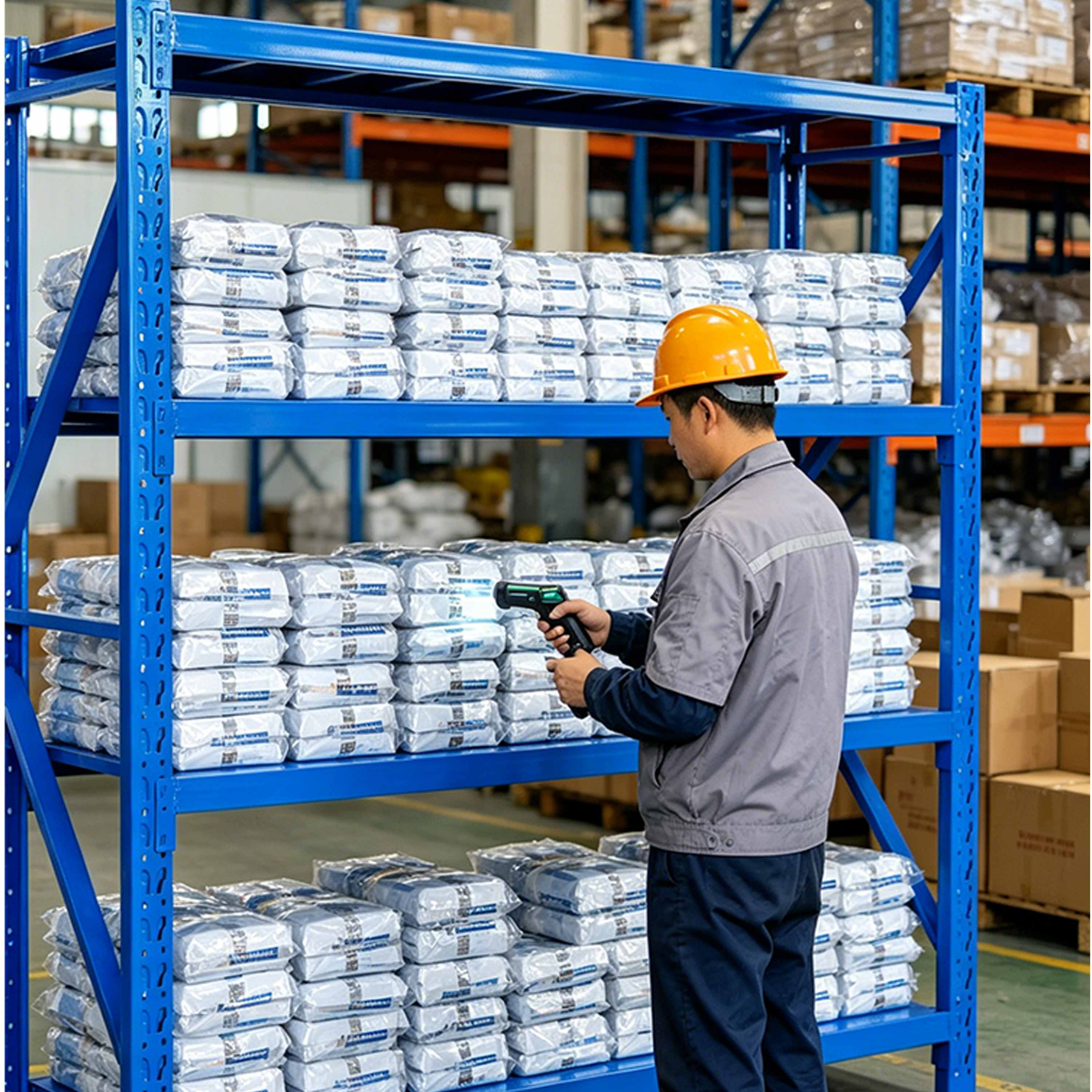 Racking Adjustable Metal Boltless Shelf and Racks Warehouse Storage Medium Duty Metal Rack Shelf