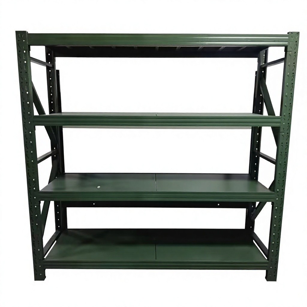 Guijie High Load Capacity 4-Layer Drive-Through Steel/Iron Warehouse Rack Powder Coated Finish Adjustable Durable Corrosion