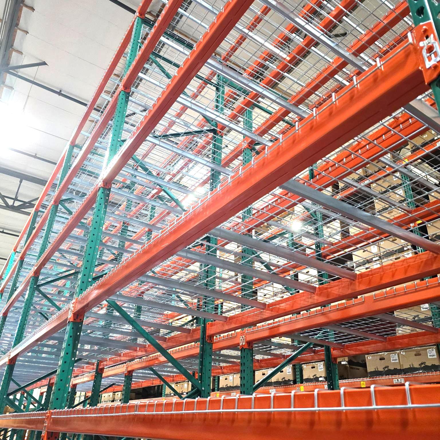 Heavy-Duty Teardrop Pallet Rack Welded Steel Upright Frame Footplate Bolt-Structured Shelves Industrial Warehouse Galvanized 12