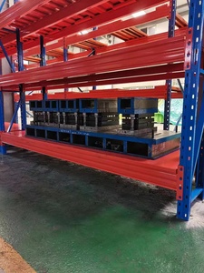 Heavy Duty Pallet Rack with Triple-Upright Frame spray-Coated Steel Decks