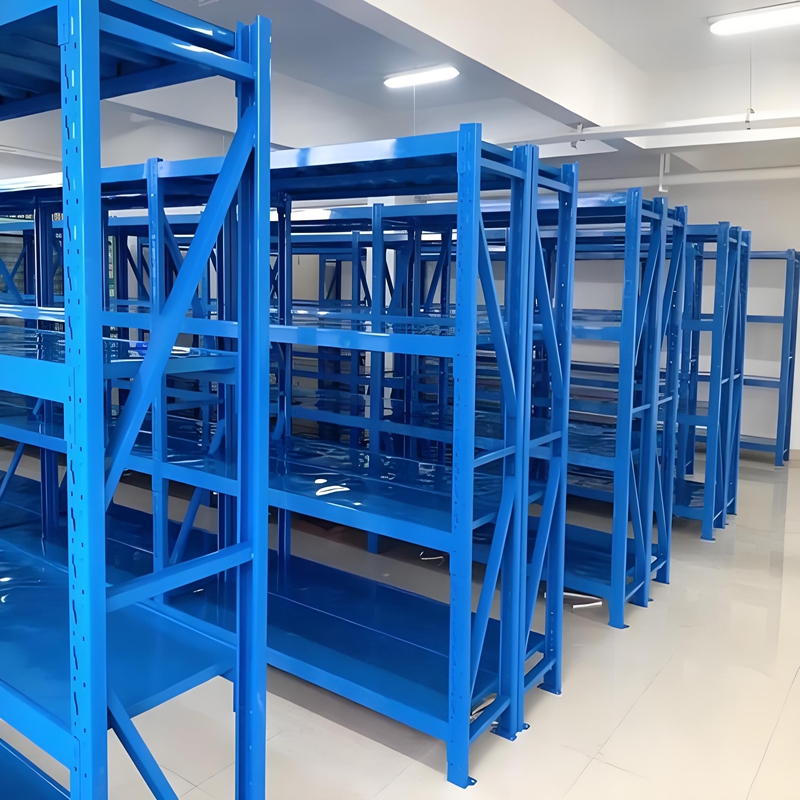 High-Ampacity Durable Metal Stacking Racks/Shelves Corrosion Protection Adjustable Layers For Efficient Storage Organization