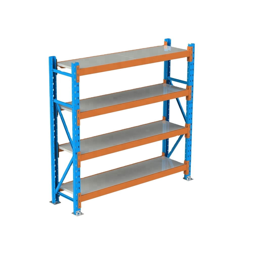 Customized Medium Duty Shelves Longspan Racks 4/5 Layers Warehouse Steel Storage Boltless Medium Duty Shelving Rack