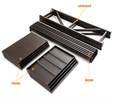 Maobang Heavy-Duty 4-Level Boltless Storage Rack Industrial Steel Multi-Level Shelvi Metal Racking System for Bulk Storage