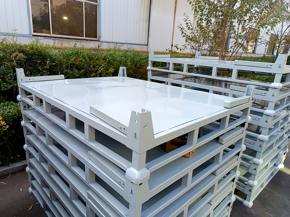 Best Price Heavy-Duty Q235 Portable Foldable Steel Storage Rack System 4 High Stackable 2000kg Capacity Zinc Galvanized