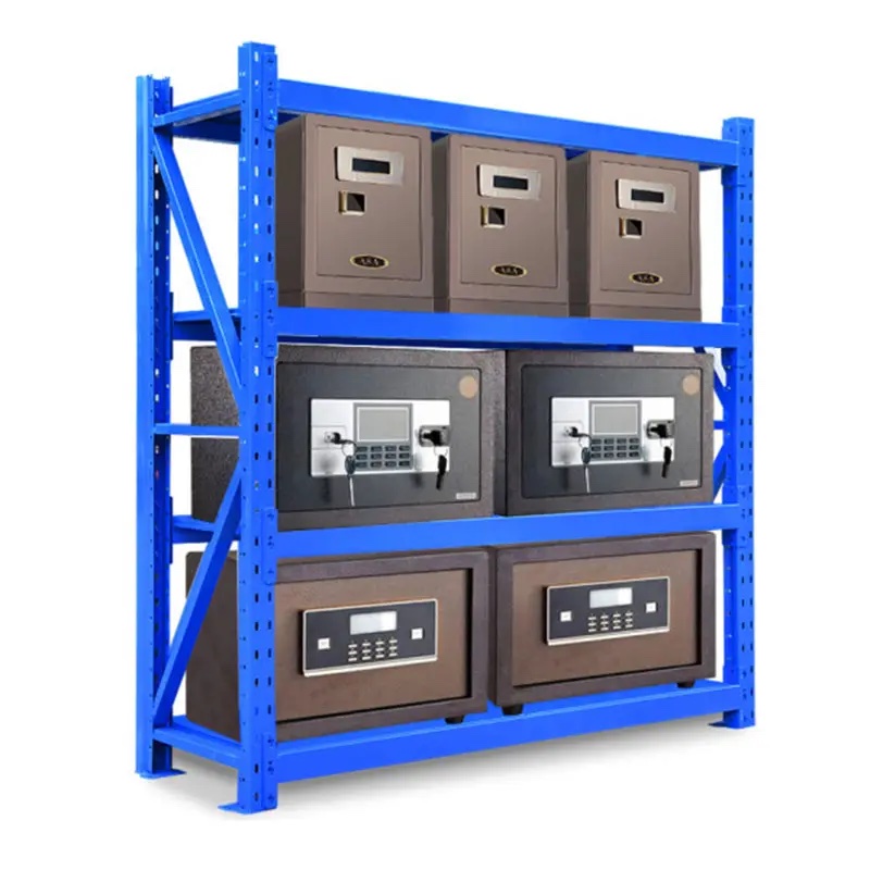 Boltless Metal Shelving 4 Tier Steel Storage Racks Medium Heavy Duty 200KG 300KG 500KG Load Corrosion Resistant Warehouse Shelf