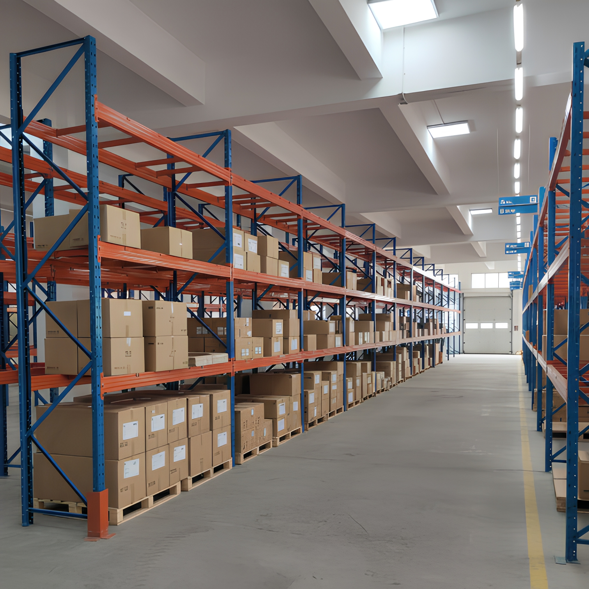 Adjustable Metallic VNA Pallet Racking System Heavy-Duty Steel 5 Layer Detachable Industrial Storage Racks Corrosion