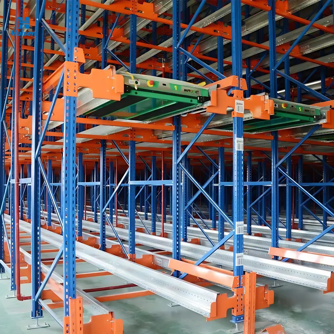Automated Pallet Shuttle Storage System High Density Warehouse Racking Radio Heavy Duty ASRS OEM Custom