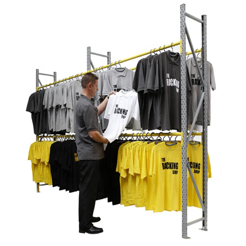 200kg/Layer Q235 Steel Boltless Rack 5-Tier Industrial Warehouse Storage Solution Heavy Duty Clothing Garment Rack System